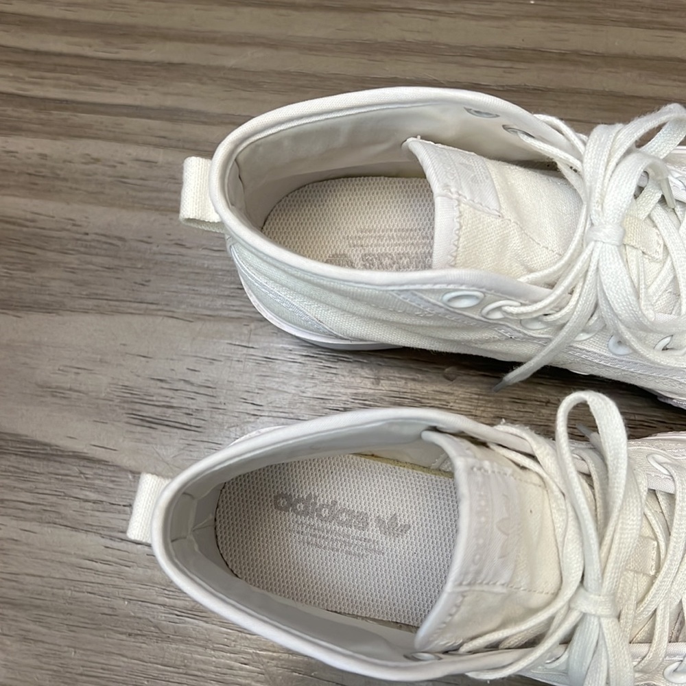 ADIDAS NEZZA TREK PLATFORM SHOES WOMENS WHITE SIZE 6.5 - Picture 4 of 16